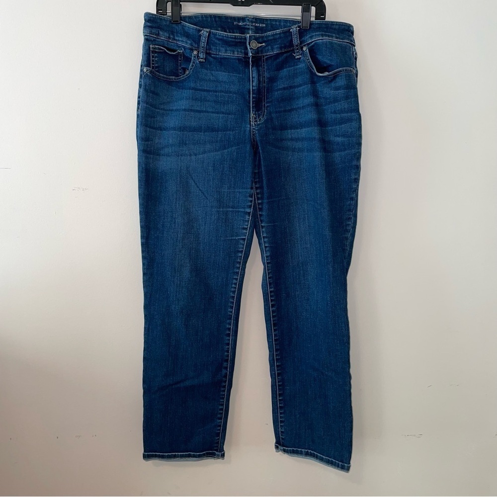 Chico’s Straight Leg Dark Wash Jeans Size 2.5R or 14
